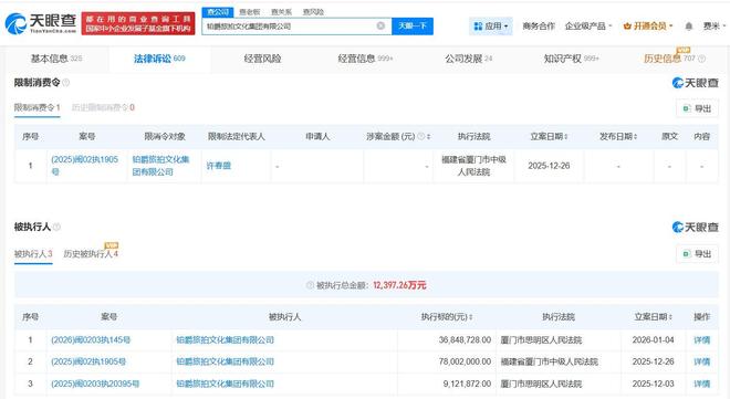 铂爵旅拍及董事长被限制消费，摄影扩印服务行业面临信誉挑战